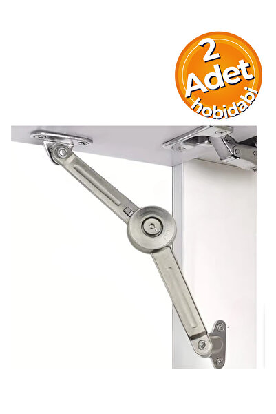 HOBİDABİ 2 Adet Lale Makas Cırcırlı Dolap Pistonu / Metal - Mobilya Makasları...