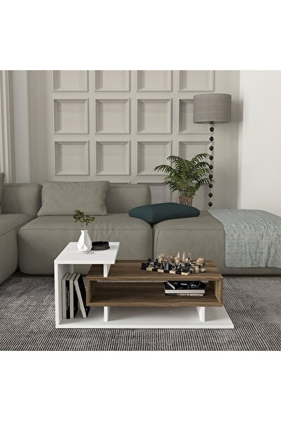 UnicUtil Masă de Cafea, Urban Nest, UnicUtil, 84.8 x 60 x 43.6 cm, Alb-Maro, ...