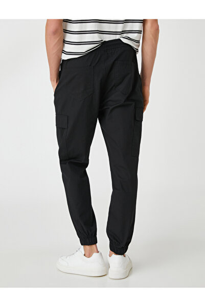 Koton Jogger Cargo Trousers Drawstring Pocket Detailed