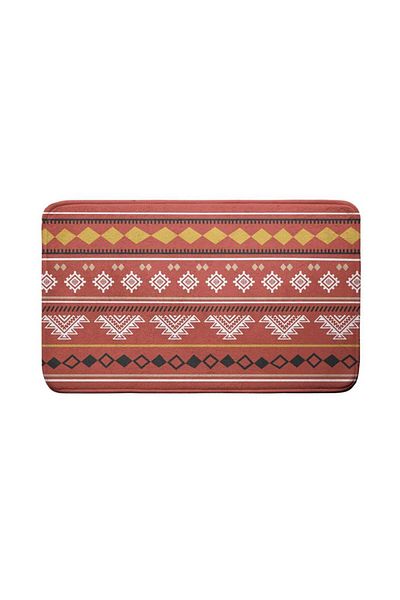 OEM Set covoras de baie traditional, 100% microfibra, rosu