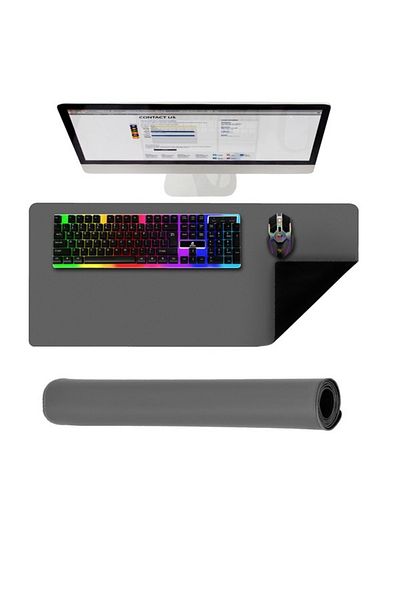 Izoxis Anti-Slip Mouse and Keyboard Pad 90 x 45 Gray