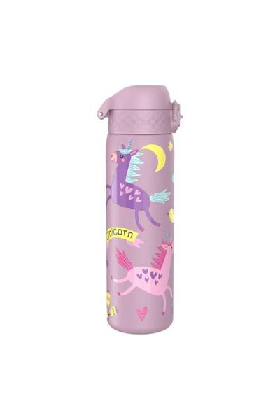 Ion8 Water Bottle for Kids Unicorns Slim, Stainless Steel, 600ml