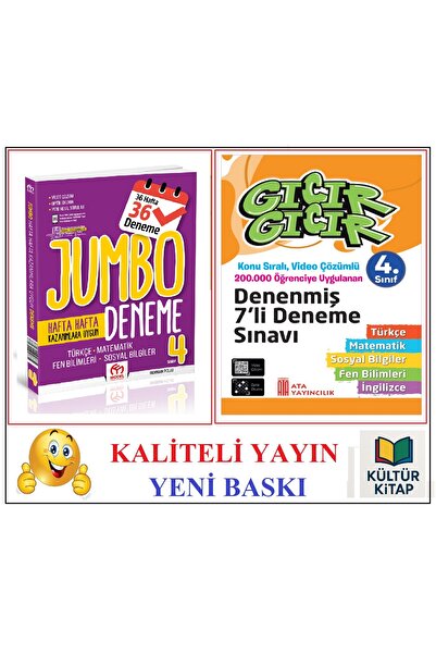 Mavi Tebeşir Yayınları 4. Sınıf Jumbo Tüm Dersler Deneme & Gıcır Gıcır Tüm De...