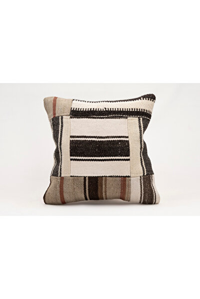 Kilim Whole Sale غطاء وسادة عتيق مصنوع يدويًا من الكليم والصوف مقاس 40x40 سم