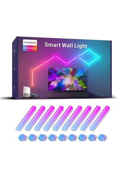 Generic Smart Wall Light | LED Light Bars 3D Hexagon Lights with Alexa
