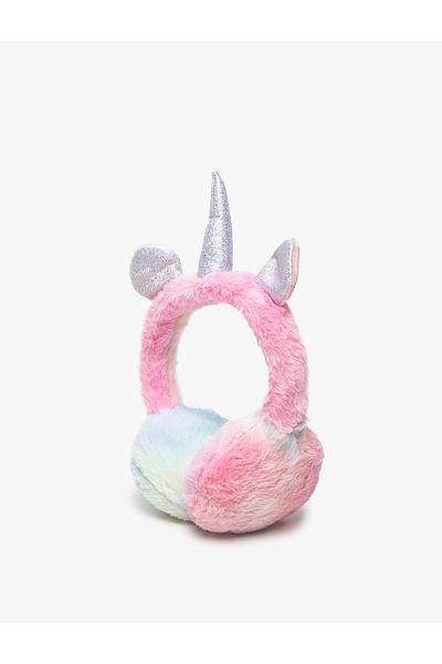 Koton Faux Fur Earmuffs Unicorn Themed