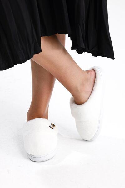 shoemio Γυναικείες παντόφλες εσωτερικού χώρου με βελούδινο κουμπί Clara