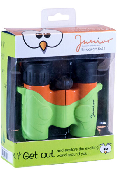 Focus Binoclu Junior 6x21, Zoom 6x, Lentila 21 (Verde/Portocaliu)