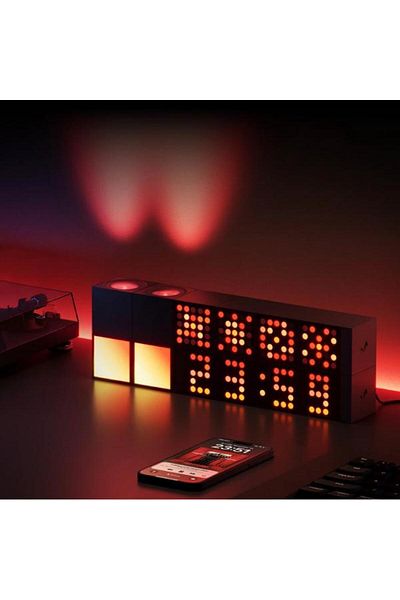 Yeelight Lampă inteligentă Cube, panou, 6,5 W, 2100 mAh, lampă de birou wireless RGB (negru)