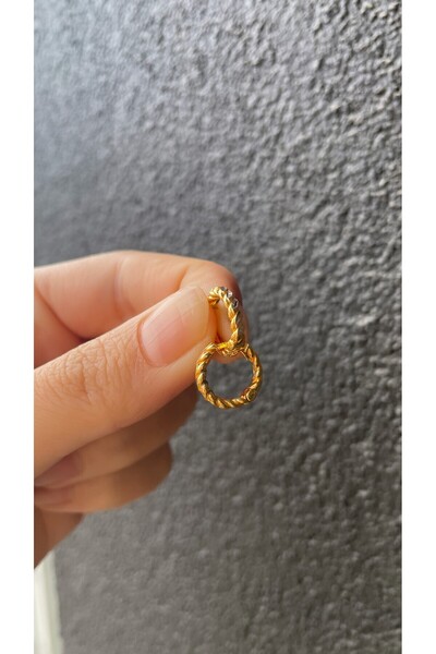 Yamaner Kuyumculuk Burma Halka Altın Küpe