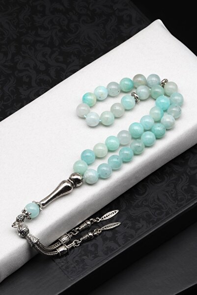 Alibaba Doğaltaş Амазоніт Натуральний камінь Чотки 8 мм Кулястий зріз