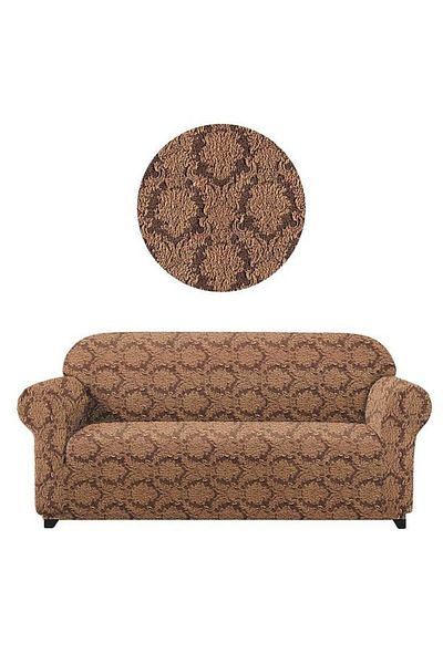 BOSTAN Jacquard Sofa, Sofa, Sofa Bed Cover Shawl Pattern Flexible Skirtless for 3 Seater Sofa