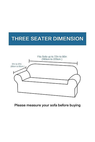 BOSTAN Jacquard Sofa, Sofa, Sofa Bed Cover Shawl Pattern Flexible Skirtless for 3 Seater Sofa
