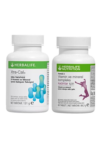 Herbalife Formula 2 Vitamin and Mineral Complex for Women & Xtra-Cal Calcium