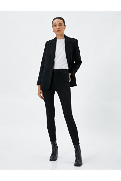 Koton بنطلون جينز ضيق ومريح بخصر عالٍ - كارمن جين