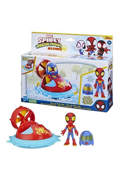 Hasbro Interactive Set de joaca Spidey and his Amazing Friends Web-Spinners, Masinuta si figurina Spidey