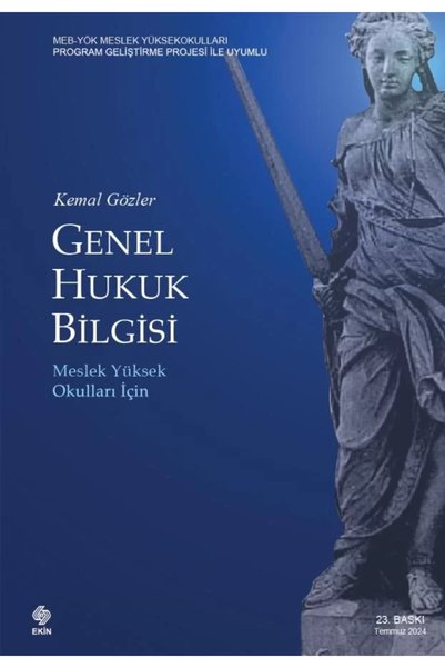 Ekin Basım Yayın Genel Hukuk Bilgisi Kemal Gözler