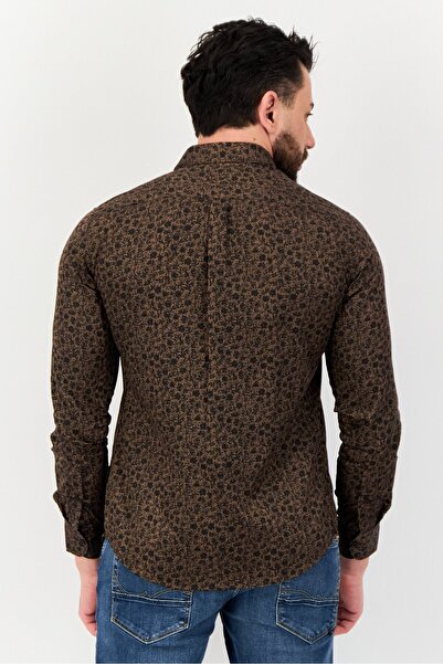 Kenneth Cole Men Regular Fit Floral Print Long Sleeves Shirt, Multicolor