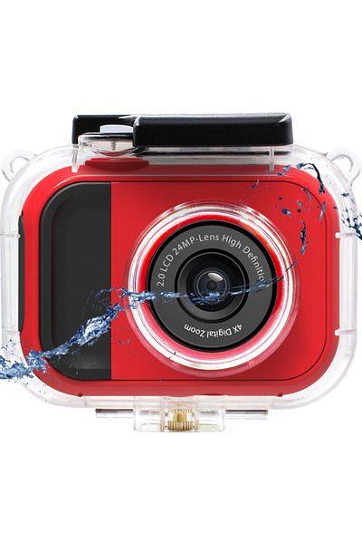 Lamtech Camera video de actiune LAM 111993 2 in 1, 24 MP, Full HD, Ecran IPS 2", Zoom digital 4 X, C