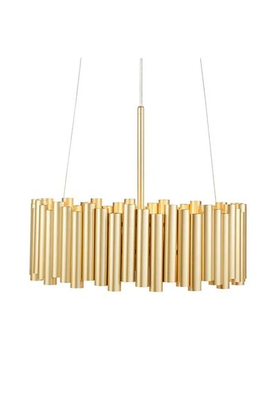 LUXXO Candelabru Majestic, 3xG9, corp din metal auriu, 36x36x16cm