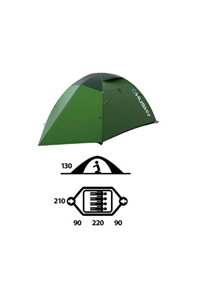 HUSKY BRIGHT YESIL 4 KISILIK KAMP CADIR MOUT