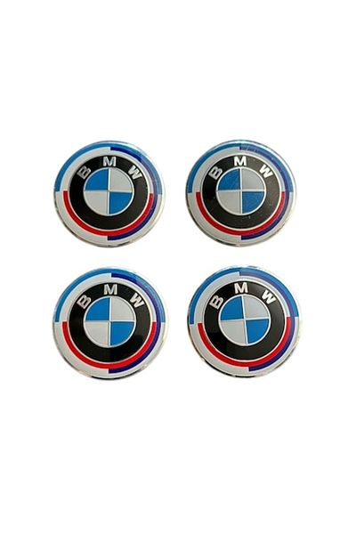 Universal Set 4 capace roti 58mm exterior, 50, 5mm interior BMW aniversare compatibil/inlocuitor janta aliaj