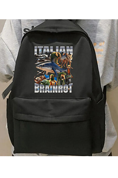 Toum Tung Tung Series Printed Unisex School Backpack