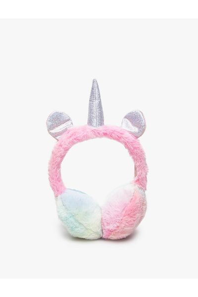 Koton Faux Fur Earmuffs Unicorn Themed