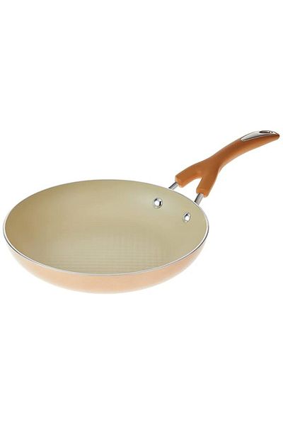 Generic Meyer Non Stick Deep Fry Pan, 10.25 Inch, 26 cm, Cream
