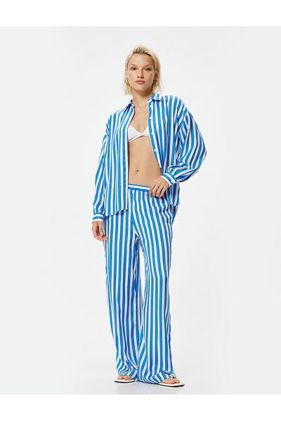 Koton Blue Women's Oversized Shirt