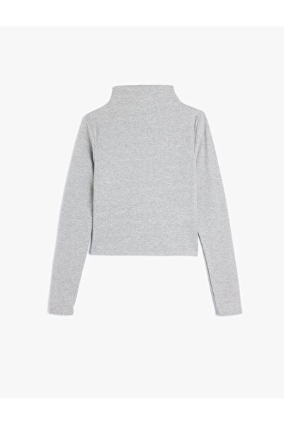Koton Gray Women's Long Sleeve T-Shirt
