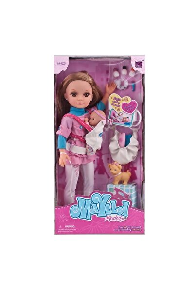 Toy Κούκλα Maylla με μωρό και αξεσουάρ, 43 εκ.