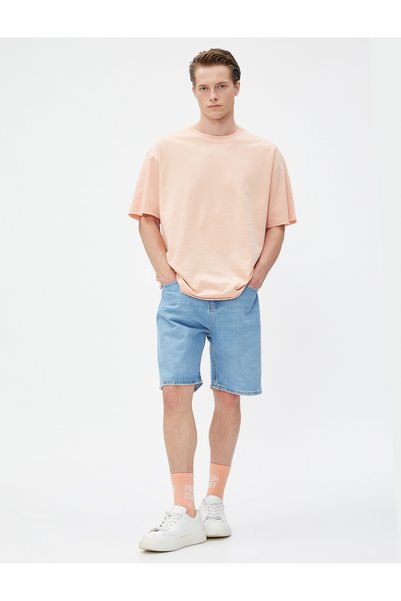 Koton Basic Oversized T-Shirt Crew Neck Short Sleeve