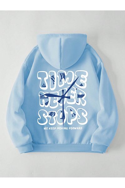 aynewmoda Unisex letter Printed thermal Hooded top