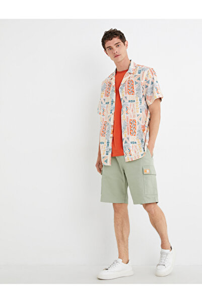 Koton Elastic Waist Cotton Pocket Detail Shorts