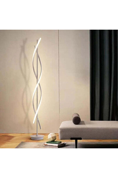 ALC-Shop Upsilon LED Floor Lamp, 48W, Cold/Warm/Neutral Light, Metal and Acrylic, White