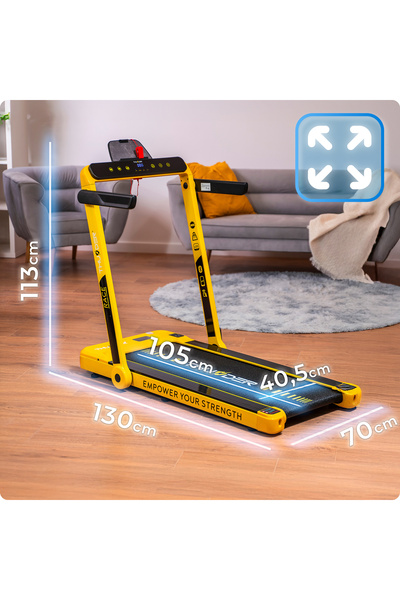 Thunder Electric treadmill, Race-Gold, Maximum speed 14 km/h, Maximum weight supported 130 kg