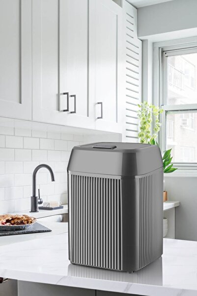 GLUS Ριγέ τετράγωνος κάδος απορριμμάτων 12 λίτρων μπάνιου κουζίνας Κάδος απορ...