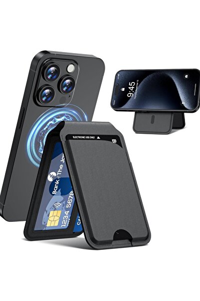 bovinox iPhone 12 13 14 15 16 Mini Plus Pro Max Uyumlu Manyetik Standlı Deri ...