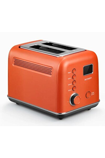 BUYDEEM Τοστιέρα DT730E-KR/EU, Ρετρό, 2 θέσεων, 700W (Κόκκινο)