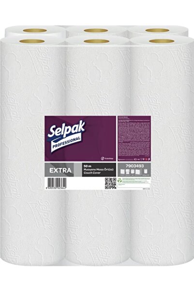 Selpak Extra Muayene Masa Örtüsü 50mt*6Rulo