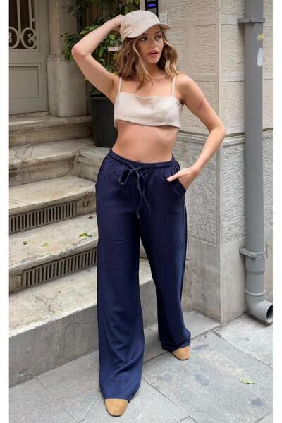 SHEVANE ''MOON PIECE'' ŠIROKE NOGE VISOKOG STRUKA ELASTIČNE PALAZZO ŽENSKE PA...