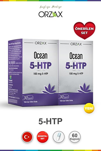 Orzax Ocean 5 Htp 100 Mg 30 Capsules 2 Pieces