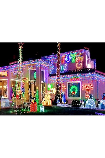 xpress sales Christmas Lights, Fringe/Icicle Type, 20m, 500 LEDs, White Wire, XPRESS SALES