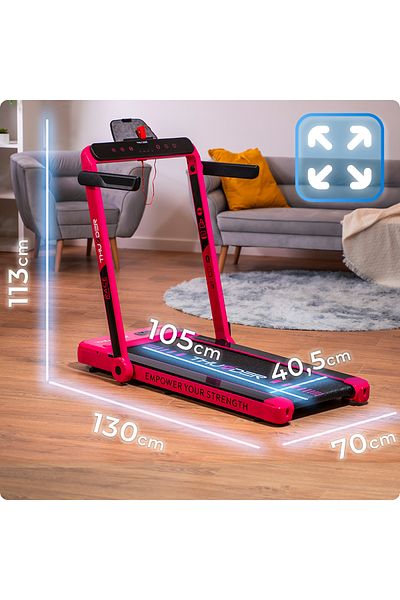 Thunder Electric treadmill, Race-Pink, Maximum speed 14km/h, maximum supported 130kg