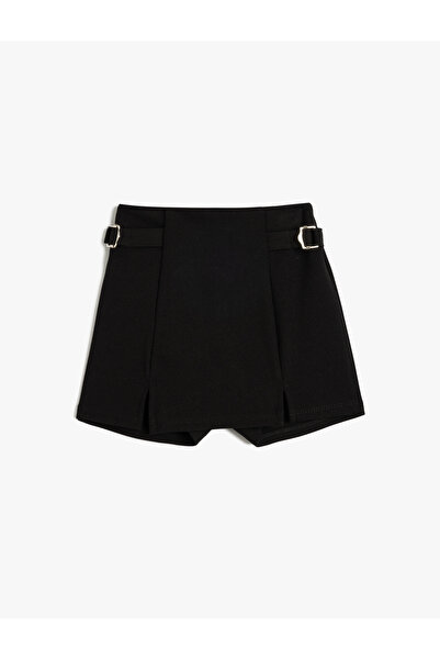 Koton Black Girl's Plaid Skort