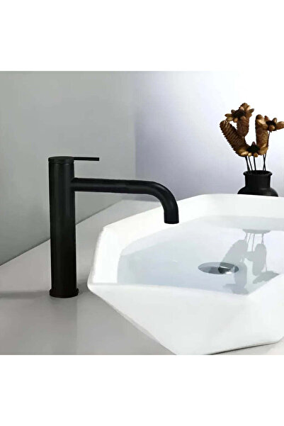 KORMAN TECHNIK Βρύση νιπτήρα, ορειχάλκινη, μαύρη, 7237H