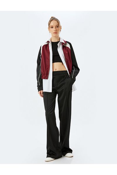 Koton Black Women's Wide Leg Sweatpants