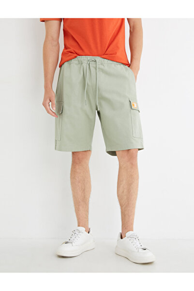 Koton Elastic Waist Cotton Pocket Detail Shorts