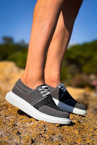 CT STONES Kb-042 Kuback Lace-Up Gray Casual Men's Shoes